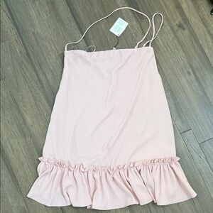 Elegant Pink Mini Dress